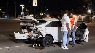 Front view of the accident on 35th Ave and Glendale phxwatcher ​⁠PeoplePressHarder police [upl. by Ecienahs]