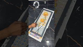 Golden Floral Decorative Piece Craft short youtubeshort reel viral trending diycrafts golden [upl. by Hamburger914]