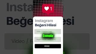 10 SANİYEDE İNSTAGRAM BEĞENİ ARTTIRMA  İNSTAGRAM BEĞENİ HİLESİ [upl. by Anazraf]