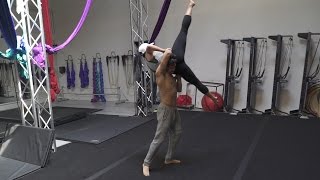 I NEVER Knew We Could Do This  Acro Aerobatics w Ray Diaz amp Ashley Kaltwasser [upl. by Nellir385]