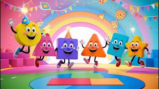 Super Shapes Song 🎶 Learn Circles Squares and More – Fun Kids’ Learning Video [upl. by Nnaassilem]