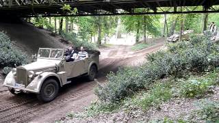 Militracks 2012 Einheitsdiesel  Horch and Kübelwagen Overloon Liberty Park [upl. by Boardman191]