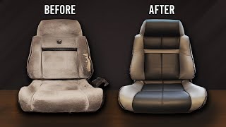 HOW TO REUPHOLSTER CAR SEATS [upl. by Aehsa]