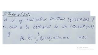 Lecture 25  Classifications of PDEs Inner product Orthogonal functions Orthonormal functions [upl. by Jonina]