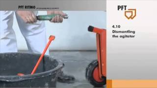 5 PFT mixing pump RITMO powercoat  Cleaning [upl. by Halivah]