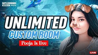 BGMI LIVE CUSTOM ROOM CASTING BY POOJA GAMING YT💕 [upl. by Erdried]