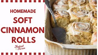 Homemade Soft Cinnamon Rolls  Youve never had a batch like these [upl. by Lerrej]