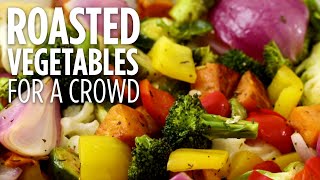 How to Make Roasted Vegetables for a Crowd  Side Dish Recipes  Allrecipescom [upl. by Eimmac]