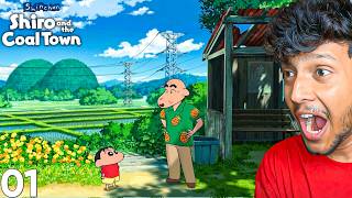 SHINCHAN amp SHIRO ON ADVENTURE😍 Shinchan Shiro and Coal Town [upl. by Adnylg]