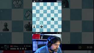 Hikaru checkmates Wesley So with one knight only 😂😂 [upl. by Enitsej]