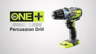 Ryobi ONE 18V Brushless Percussion Drill Introduction video [upl. by Wons]