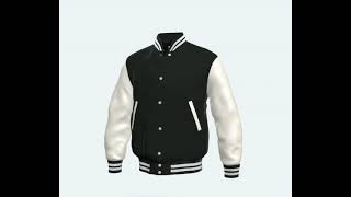 Varsity Jacket with Green Wool Body amp Bright White Sleeves Letterman Jacket [upl. by Shurlocke]