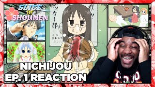 Nichijou Episode 1 Reaction  ITS ONLY EPISODE ONE AND I ALREADY CANT STOP LAUGHING [upl. by Odelle]