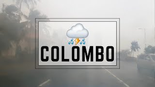 DRIVING DURING A RAINSTORM IN COLOMBO SRI LANKA [upl. by Euridice]