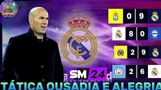 SM 24  TÁTICA OUSADIA E ALEGRIA NO REAL MADRID NO SOCCER MANAGER 2024 [upl. by Yraunaj244]