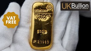 250g Umicore Cast Gold Bar I Buy Now [upl. by Helge]