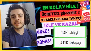 1 DAKİKADA 1000 İNSTAGRAM TAKİPÇİ HİLESİ  ŞİFRESİZ ÜCRETSİZ İNSTAGRAM TAKİPÇİ HİLESİ 2023 [upl. by Ailalue886]