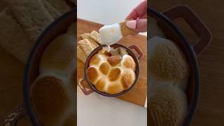 ASMR S’MORES DIP asmr fall fallrecipe halloween halloweenpartyfood snack dessert [upl. by Eirrok]