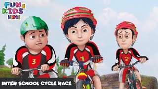 Inter School Cycle Race  शिवा  Shiva  Episode 5  Fun 4 Kids  Hindi  Funny Action Cartoon [upl. by Hudnut]