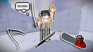 Winning With EVERY SINGLE Melee Weapon In Roblox Rivals [upl. by Eireva120]