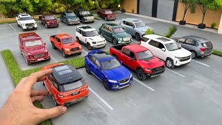 Huge Realistic SUV Collection at Mini Parking Lot  Diecast Model Cars [upl. by Mariken59]