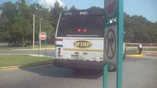 WMATA Flxible Metro B  9492 Route F8 [upl. by Airpal871]