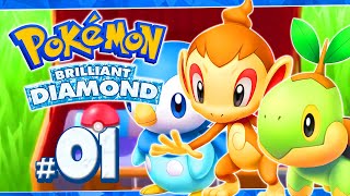 Pokemon Brilliant Diamond Part 1 THE SINNOH REMAKE Gameplay Walkthrough [upl. by Lemire]