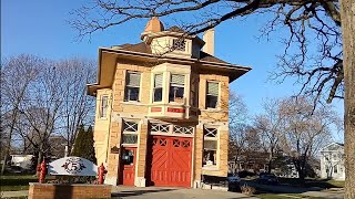 Historic fire station in Elgin Illinois  built in 1903  no longer in use [upl. by Cyndie]