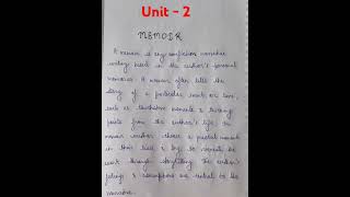 Memoir unit  2 type of prose and prose style BA 1 st sem English trending viral ytshorts most [upl. by Anetsirk]