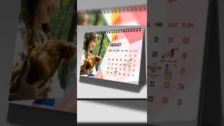 How to create desk calendar stand  full videos Link in Description shorts viralvideo photoshop [upl. by Moyer]