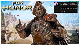 AntiGanks W Warmonger Causes Rage Messages  For Honor [upl. by Saticilef]