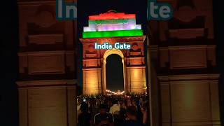 🇮🇳 India gate இந்தியா கேட்  night view tricolor New Delhi  Delhi Proud to be an Indian [upl. by Jenks]