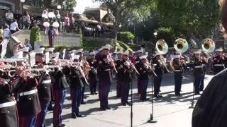 1st Marine Division Band at Disneyland Memorial Day 2012 5 [upl. by Taddeusz]