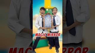 Magic Mirror 😱🤯 comedy jagga funny aaganwadikebacche magic dhonisir shorts trending [upl. by Nylanaj]