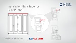 2 Corredera Plegable GU 923823 Colocación Guía Superior [upl. by Terris]