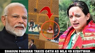 Shagun Parihar Takes Oath As MLA 49 KishtwarListen In [upl. by Miehar]