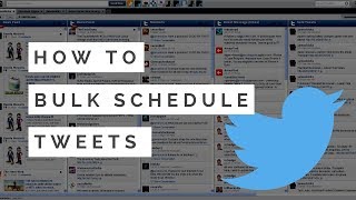 How To Bulk Schedule Tweets With Hootsuite SUPER EASY [upl. by Hinda]