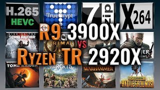 Ryzen 9 3900X vs Ryzen TR 2920X Benchmarks  Test Review  Comparison  Gaming  13 Tests [upl. by Arney945]