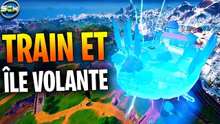 Comment Accomplir un Braquage de Train et Conquérir le Point de Capture de lîle Volante Fortnite [upl. by Anaejer223]