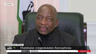 Lesothos Prime Minister congratulates Cyril Ramaphosa [upl. by Juditha]