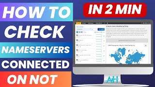 How To Check Nameservers Connected or Not  How to check DNS propagation status  how to update DNS [upl. by Stuckey170]