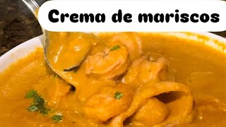 Como hacer crema de mariscos cazuela de mariscos [upl. by Buroker39]