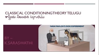 శాస్త్రీయ నిబంధన సిద్ధాంతం  S TYPE THEORY పావ్లోవ్ సిద్ధాంతం  Psychology in telugu Dsc Tet Tg [upl. by Aicemaj637]