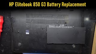 HP Elitebook 850 G3 Battery Replacement [upl. by Snashall]