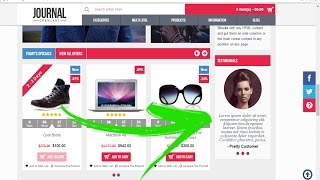 Themeforest Theme Journal Opencart Text rotator testimonials [upl. by Raff]