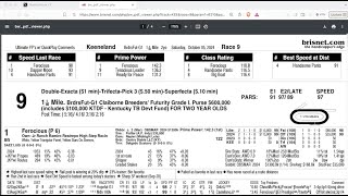 Capping Corner  Breeders Futurity Stakes 2024 at Keeneland [upl. by Gamal997]