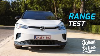 VOLKSWAGEN ID4 RANGE TEST Test Highway And Low Speed Roads [upl. by True]