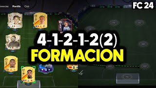 FORMACION 412122 TACTICAS E INSTRUCCIONES EA FC 24  ¿LA MEJOR  FORMACION OFENSIVA [upl. by Boiney]