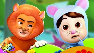 Story of Lion And The Mouse Kids Cartoons  More Rhymes amp Baby Songs [upl. by Naves265]