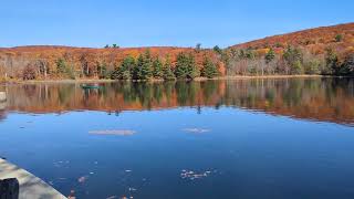 Benedict pond at Beartown State Forest Monterey Massachusetts October 22nd 2024 [upl. by Eniger]